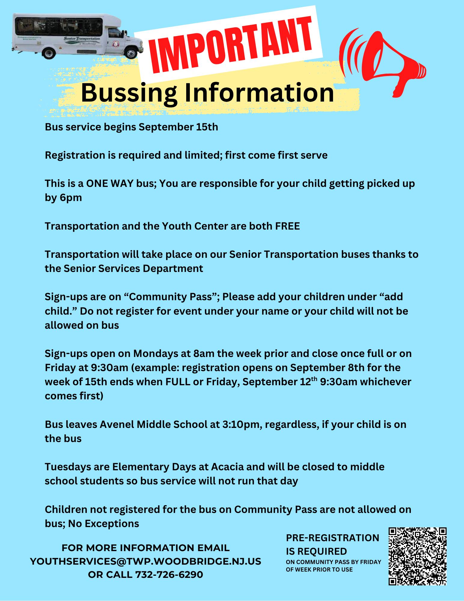 Acacia Bussing Flyer Back (Information)
