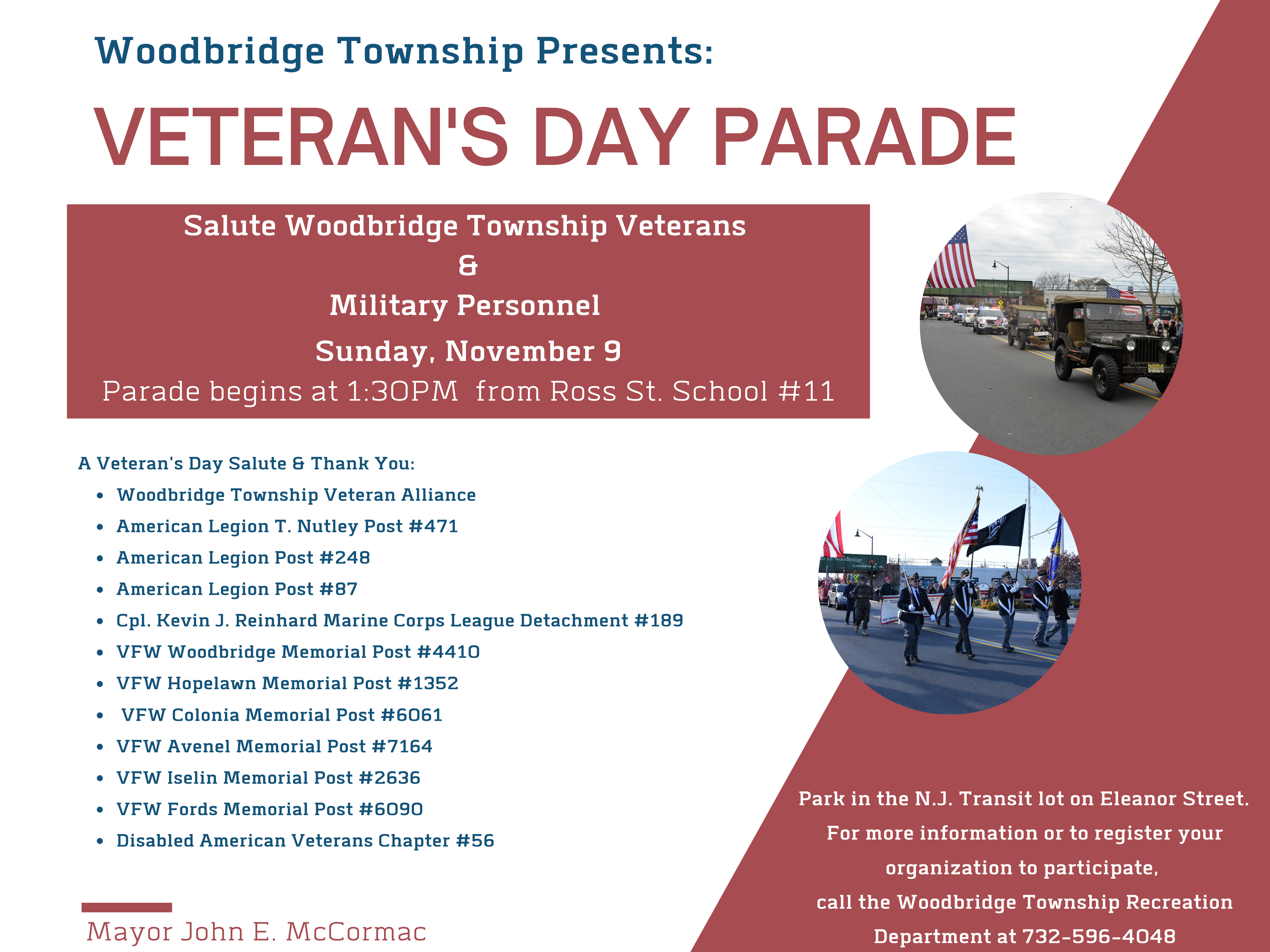 VETERAN DAY PARADE  (40 x 30 in)