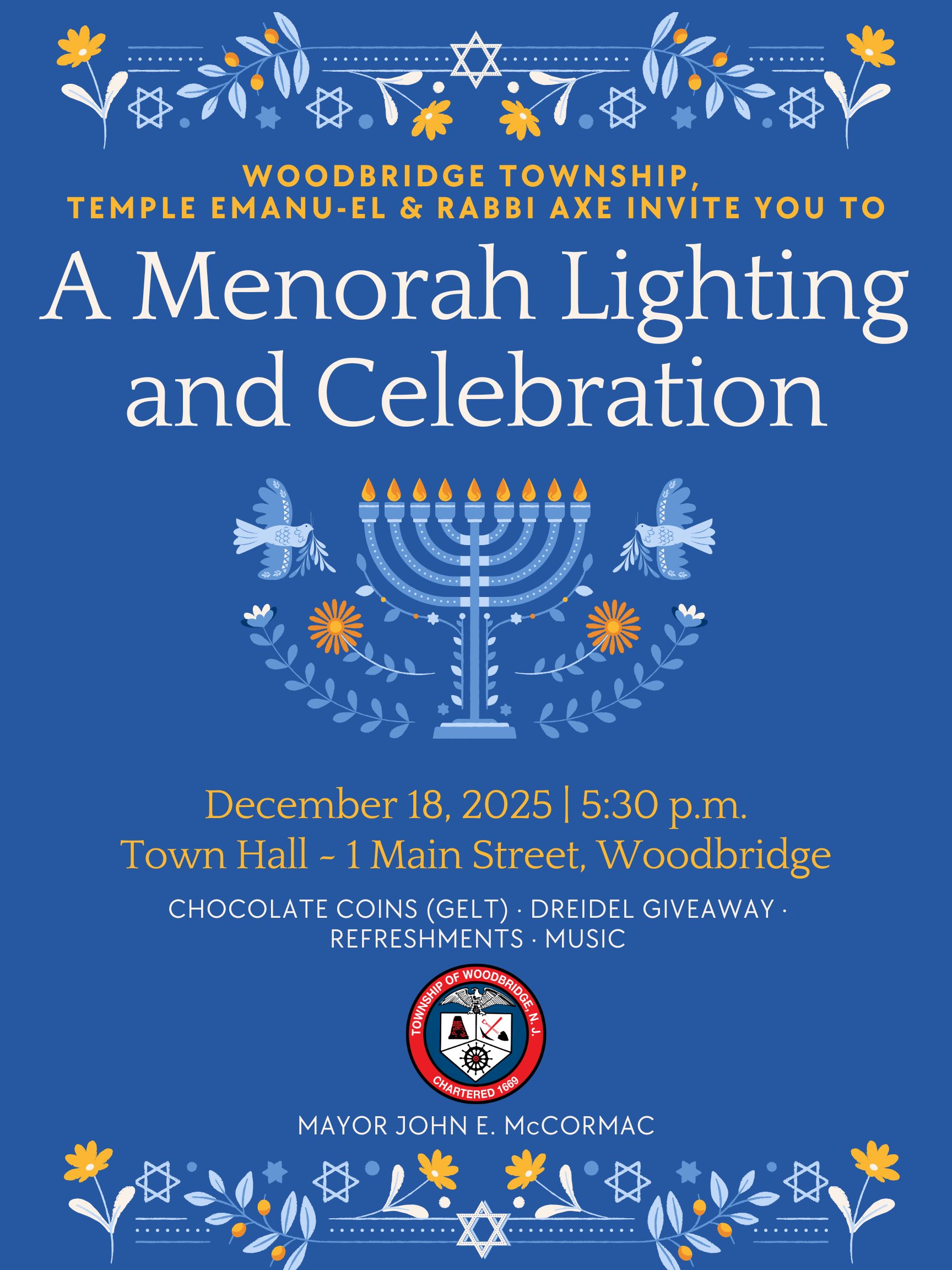 Menorah Lighting 2025