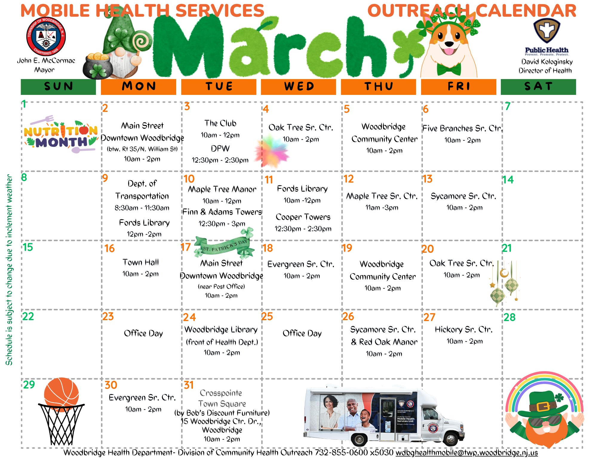 Community Outreach - Mobile Health - March